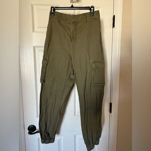 Forever 21 Olive Green Cargo Joggers